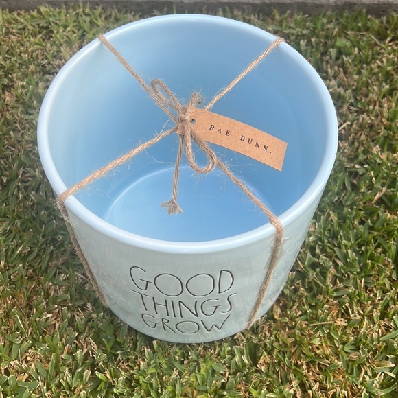 Rae Dunn 8” planter “ Good things grow” NWT - Picture 6 of 6